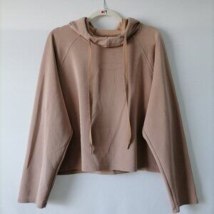 Lab Joy Women's Dusty Rose Active Wear Drawstring Pullover Hoodie Size L